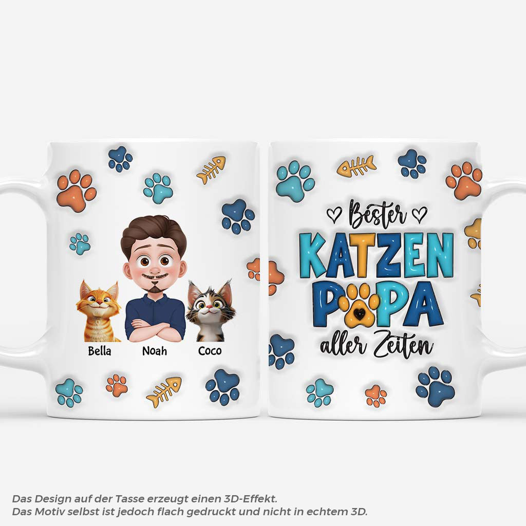 6220MGE1 3d druck effekt bester katzenpapa aller zeiten katzen weihnachtstasse personalisiert_ pfoten kauknochen 6220M6VMD_9c35db47 0e6c 49bc 8a3c f23faeb7284c