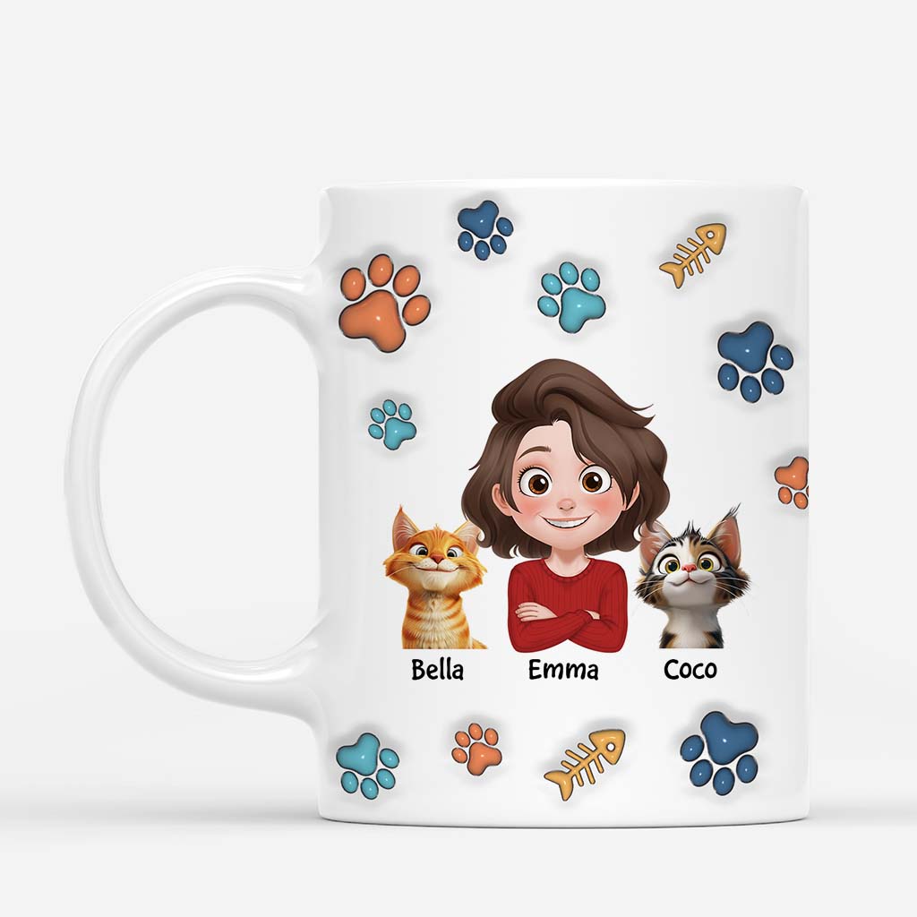 6220MGE2 3d druck effekt bester katzenpapa aller zeiten katzen weihnachtstasse personalisiert_ pfoten kauknochen 6220M6VMD