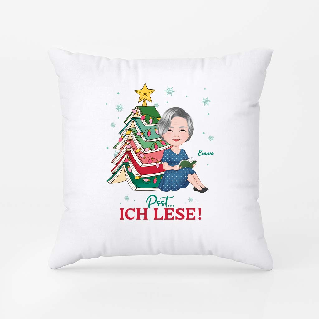 6233PGE2 zu weihnachten total ausgebucht kissen personalisieren_ fur leseratten frauen manner 6233PKL5A