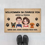 6236DGE1 willkommen bei uns zu hause fussmatte personalisiert hund_ 6236D8T0C