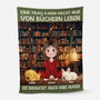 6239BGE1 die frau der mann braucht bucher und hunde kuscheldecke personalisiert_ 6239B8LZC