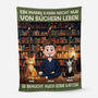 6239BGE1 eine frau kann nicht nur von buchern leben sie braucht auch ihre katze kuscheldecke personalisiert_ 6239B8LZD