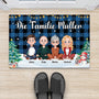 6254DGE1 frohe weihnachten personalisierte fussmatte familie mit hund und katze 6254DK6TI2