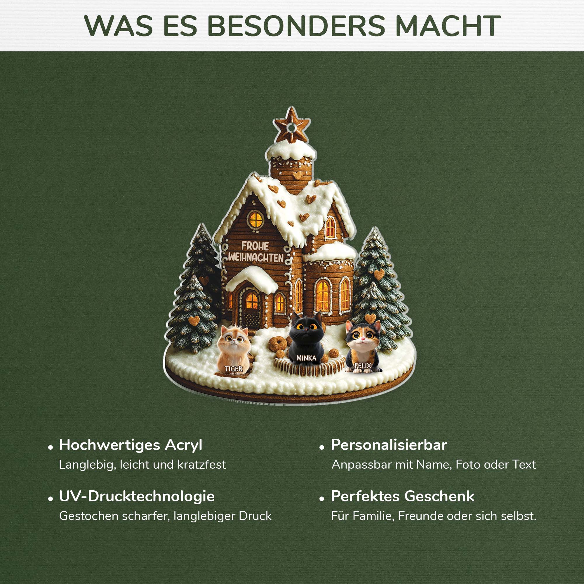 6257OGE4 3d druck effekt frohe weihnachten acryl christbaumschmuck katze personalisiert_ 6257OKQ5D