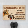 6259DGE1 zuhause ist wo dir jemand entgegenlauft um dich zu begrussen fussmatte personalisiert hund_ 6259D8VZC