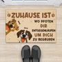 6259DGE2 zuhause ist wo dir jemand entgegenlauft um dich zu begrussen fussmatte personalisiert hund_ 6259D8VZC