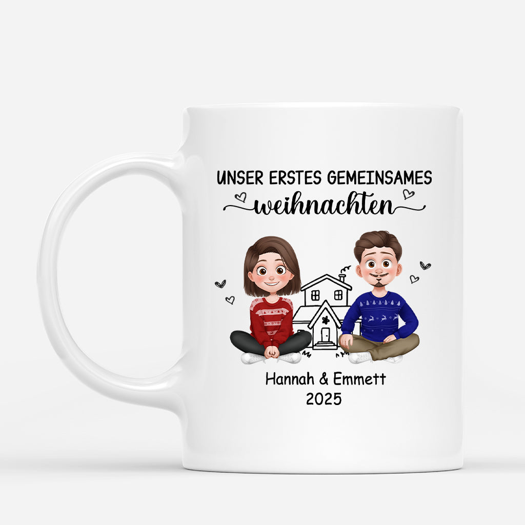6278MGE1 unser erstes gemeinsames weihnachten paar weihnachtstasse personalisiert_ 6278M3VCG