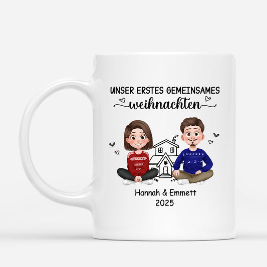 6278MGE1 unser erstes gemeinsames weihnachten paar weihnachtstasse personalisiert_ 6278M3VCG