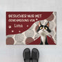 6284DGE1 allebesuchermussenvonden katzen genehmigtwerden fussmatte katzen personalisiert 6284D3QAD