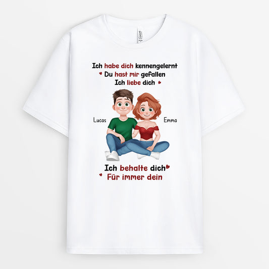 6297AGE1 ich liebe dich ich behalte dich partner t shirt personalisiert 6297A8QQG