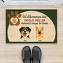 6299DGE2 herzlich willkommen hoffentlich magst du hunde fussmatte personalisiert hund_ 6299DTMZC