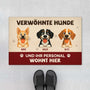 6314DGE1 hier wohnen verwohnte hunde mit personal fussmatte personalisiert hund_ 6314DTQ5C