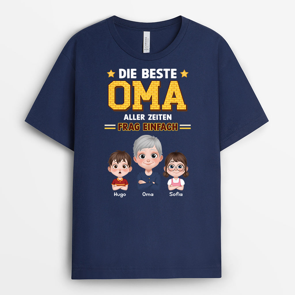 6324AGE2 der beste opa aller zeiten opa oma t shirt personalisiert 3d cartoon 6324A6VMB