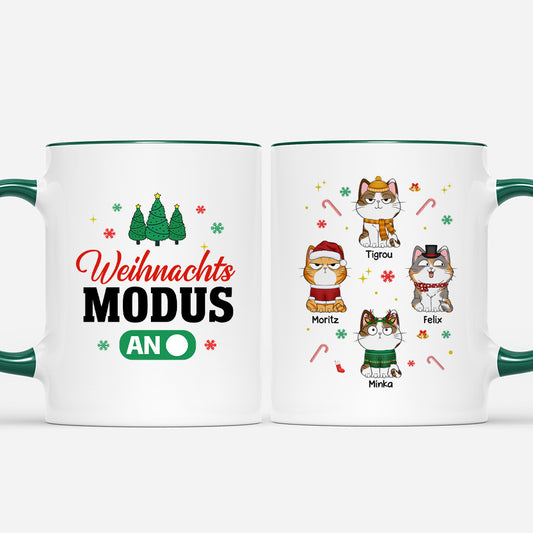6332MGE2 weihnachts modus an katzen weihnachtstasse personalisiert_ 6332M6YCD