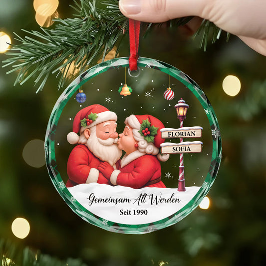 6344OGE2 gemeinsam alt werden seit glas weihnachtsschmuck personalisiert_ paar weihnachtsmann 6344OKQ5G_3e174c24 ca11 401f 8b74 28adc7280655