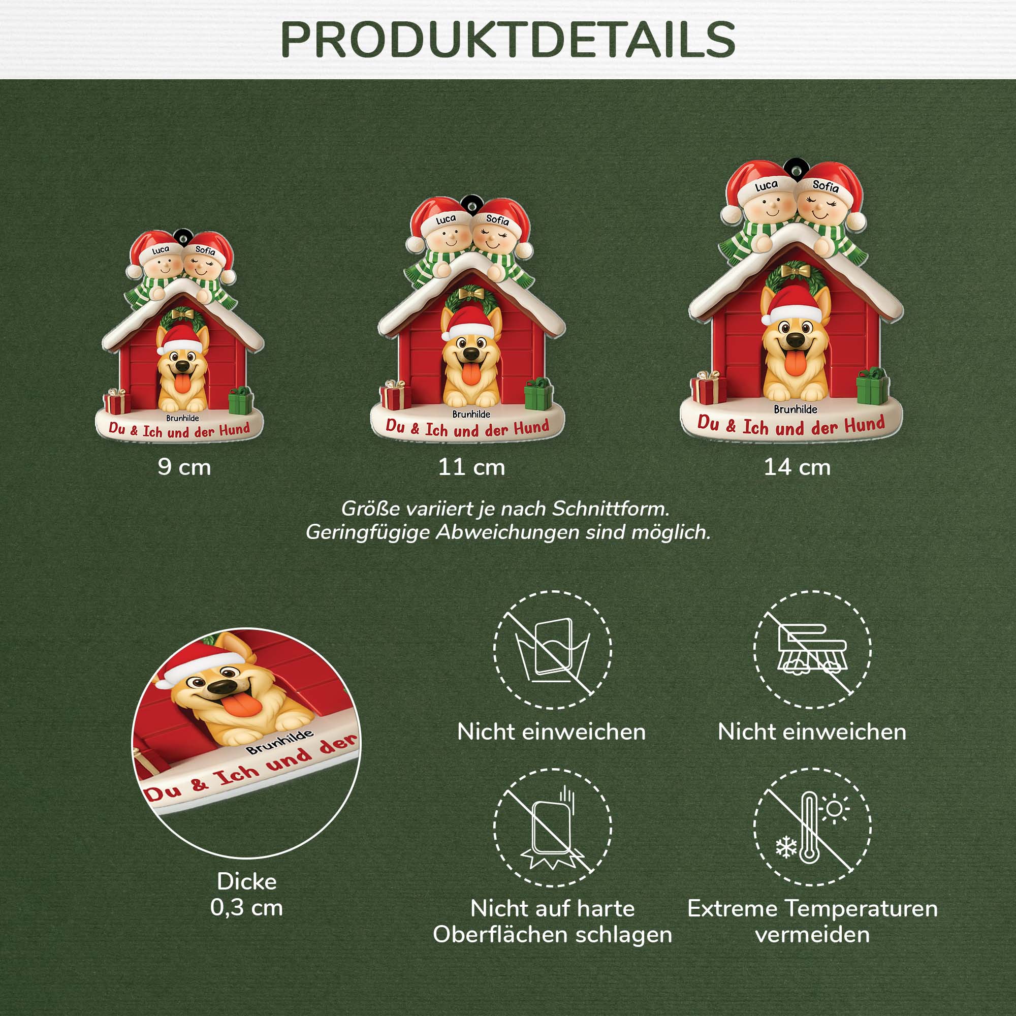 6346OGE3 du ich und die katzen personalisierte acryl ornamente schwules paar 6346OTV5C