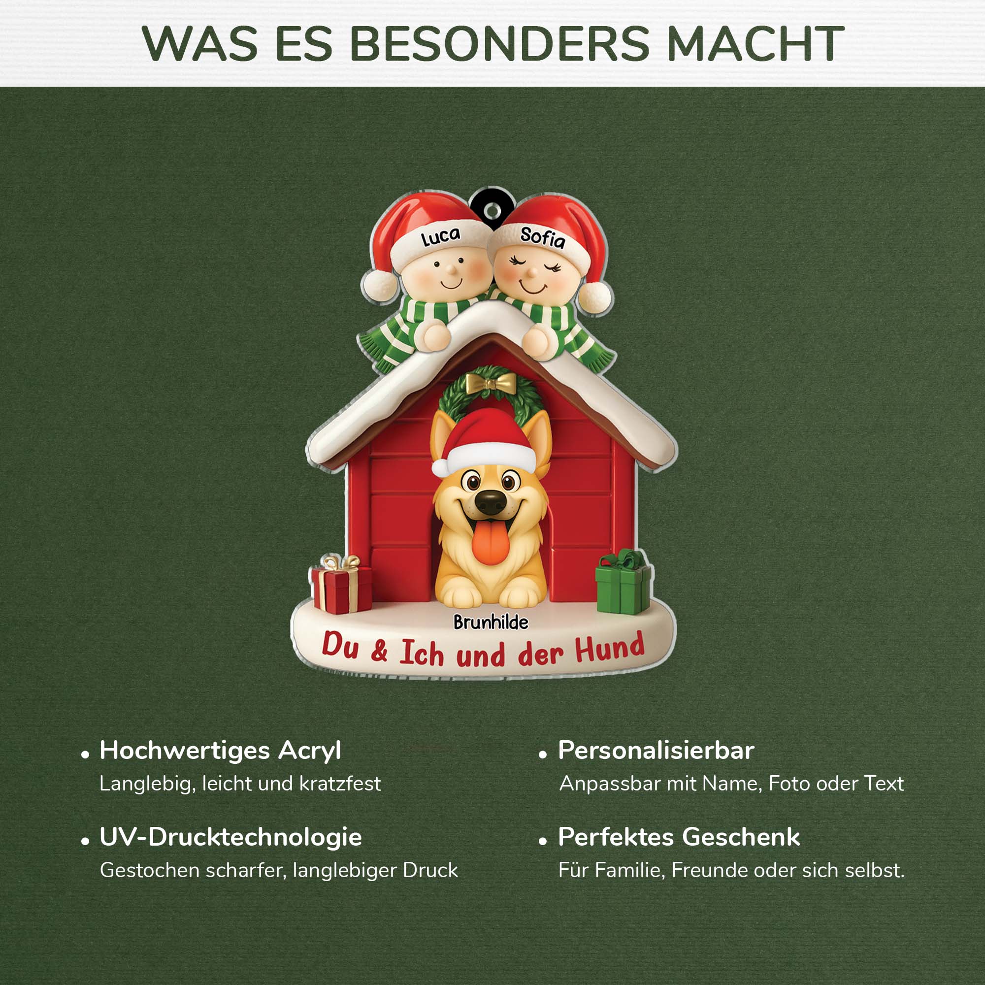 6346OGE4 du ich und die katzen personalisierte acryl ornamente schwules paar 6346OTV5C