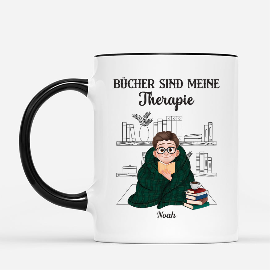 6347MGE2 bucher sind meine therapie personalisierte tasse leseratten manner frauen 6347MKL5A