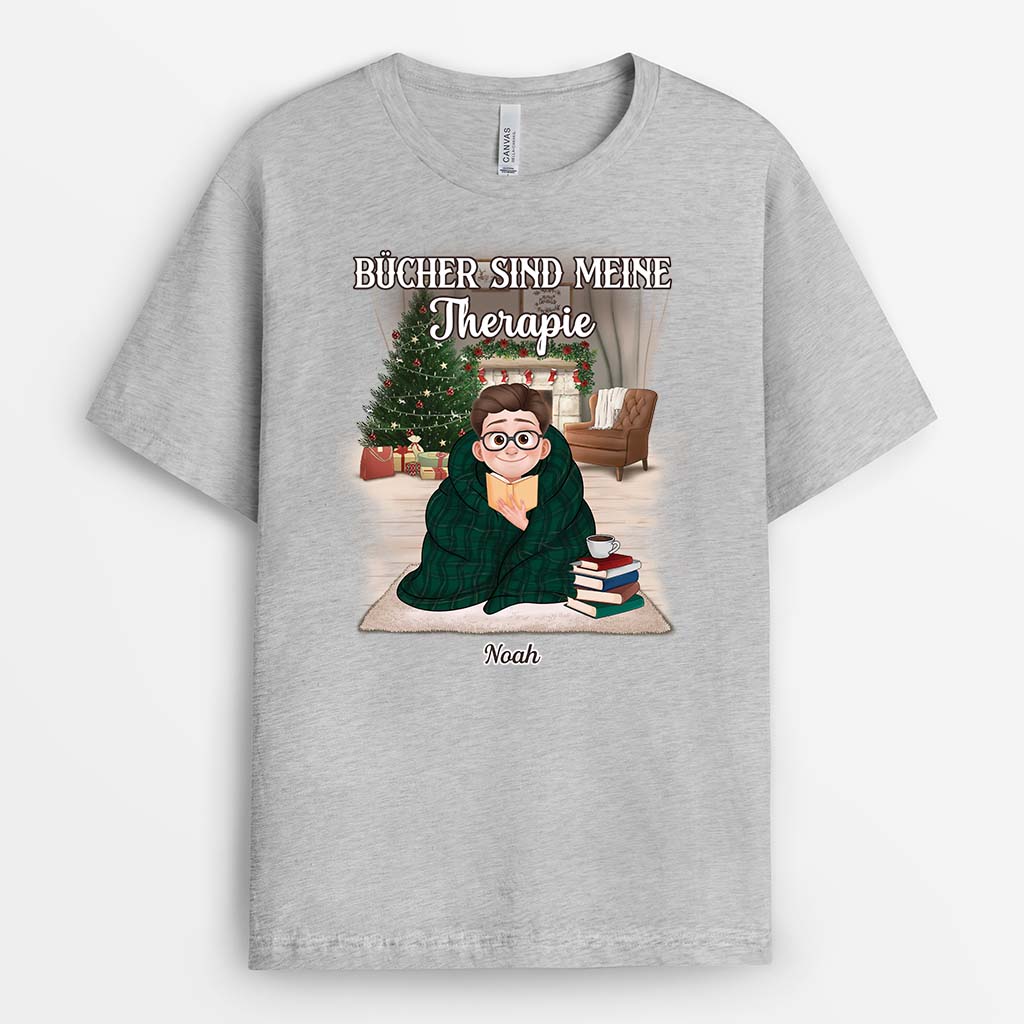 6348AGE1 bucher sind meine therapie personalisierte t shirts damen manner leseratten weihnachten 6348AKL5A_2_6748b699 0306 4b0a 80e4 90405aa20bf3