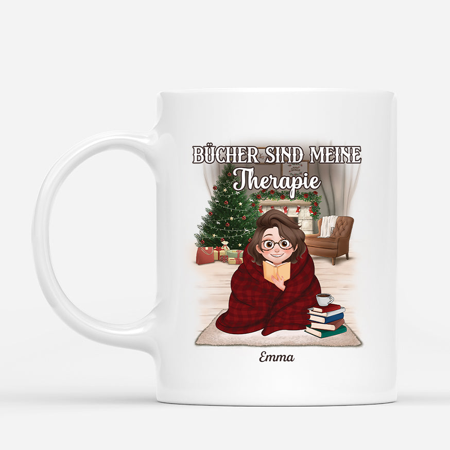6348MGE1 bucher sind meine therapie personalisierte weihnachtstasse_ leseratten manner frauen 6348MKT5A