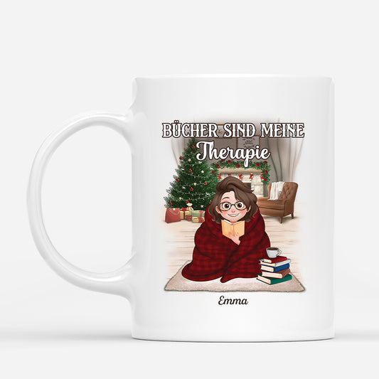 6348MGE1 bucher sind meine therapie personalisierte weihnachtstasse_ leseratten manner frauen 6348MKT5A