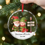 6349OGE2 gemeinsam alt werden seit glas weihnachtsschmuck personalisiert_ paar weihnachtself 6349OKM5G
