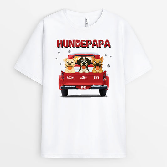 6368AGE1 hundepapa hundemama im auto t shirt hund personalisiert 6368A8QAC