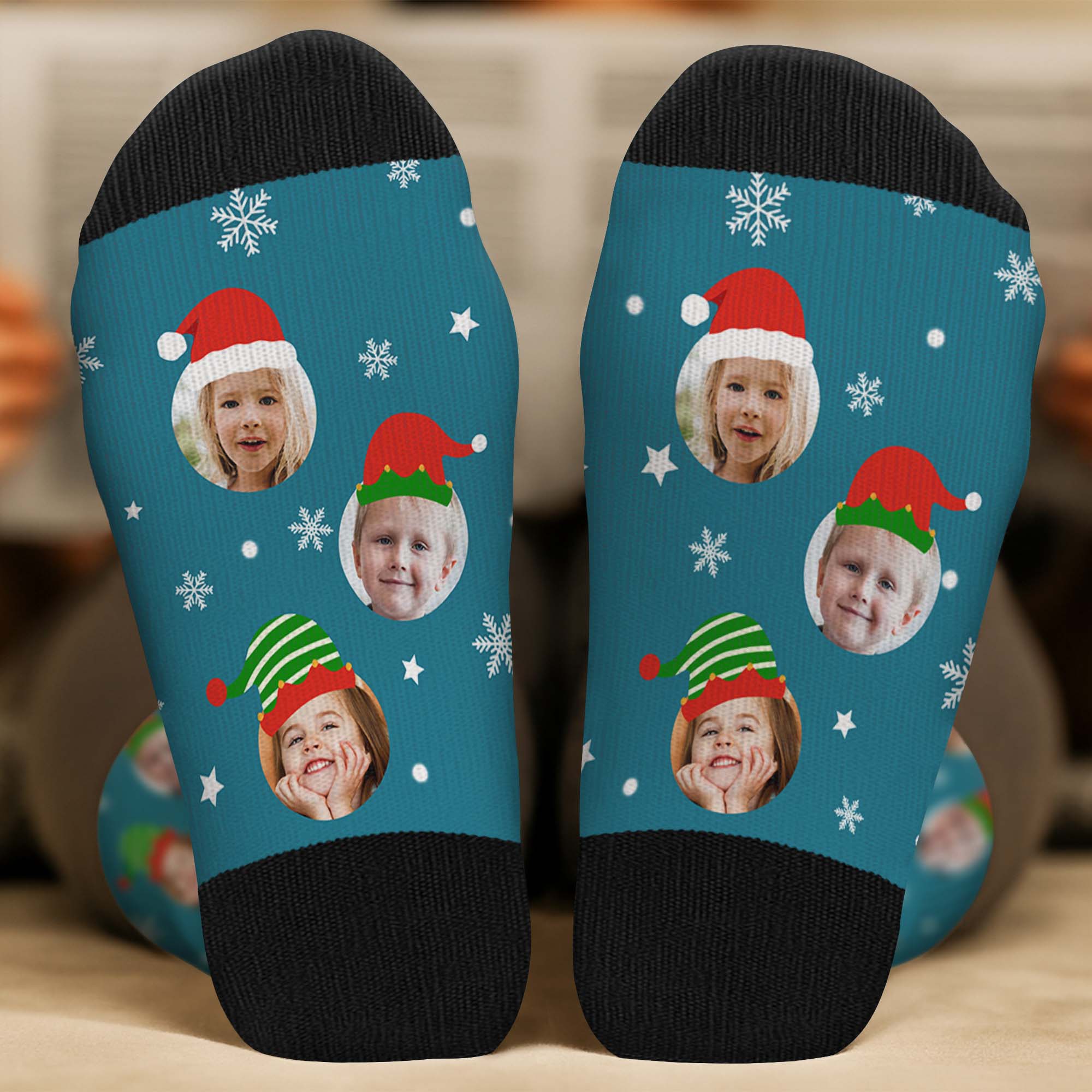 6369JGE2 familie mit foto personalisierte weihnachtssocken_ 6369JKVAI