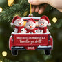 6374OGE2 gemeinsam sind wir eine familie im auto personalisierter christbaumschmuck familie_ acryl 6374O6V5I