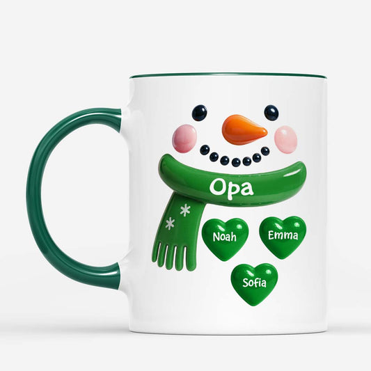 6379MGE2 schneemann mit namen weihnachtstasse personalisiert_ oma opa 6379MTPAA
