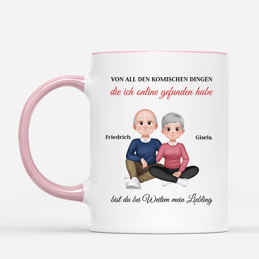 6381MGE2 von all den seltsamen dingen bist du mein absoluter favorit paar tassen personalisiert 6381MKL5G