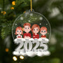 6385OGE1 3d druck effekt familie mit kindern acryl weihnachtsschmuck personalisiert 6385O8KMI
