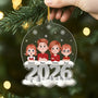 6385OGE2 3d druck effekt familie mit kindern acryl weihnachtsschmuck personalisiert 6385O8KMI