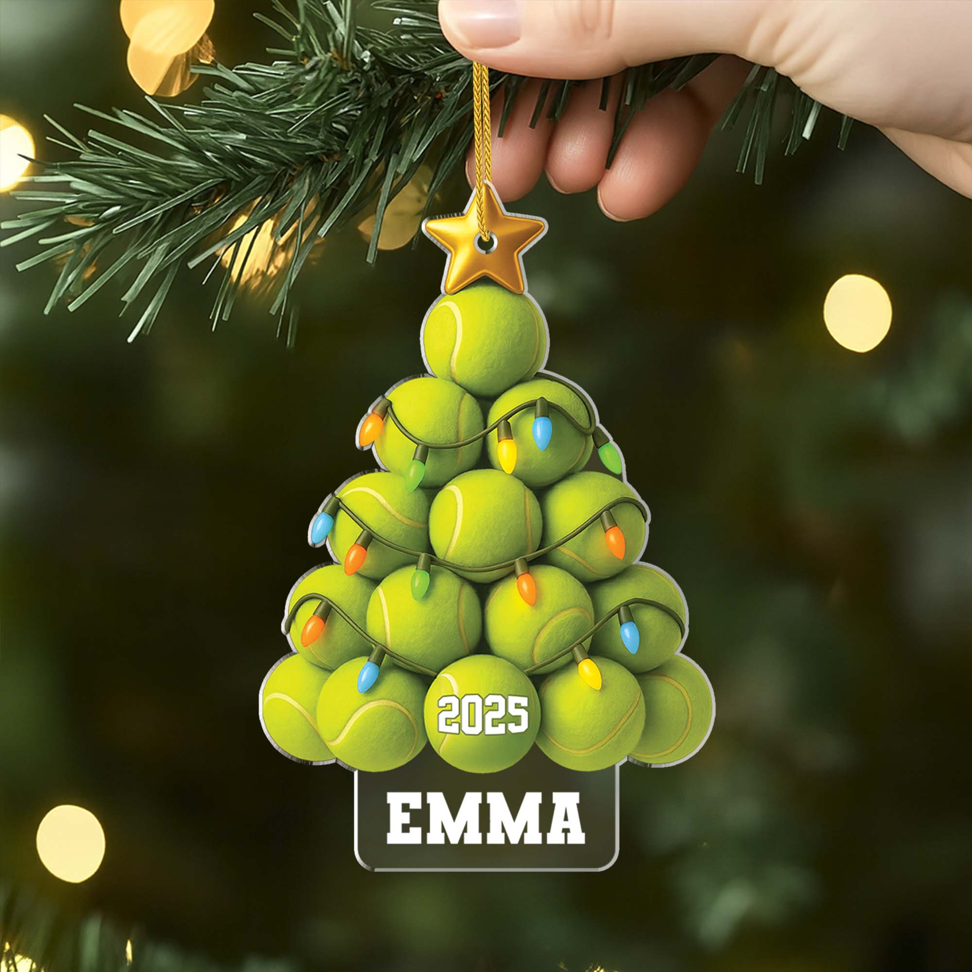 6394OGE2 3d druck effekt tennis acryl weihnachtsschmuck personalisiert_ frauen manner 6394OKTTB