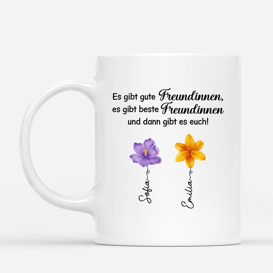 6404MGE1 es gibt beste freundinnen und dann gibt es dich personalisierte tassen freundinnen blumen 6404MKV5A