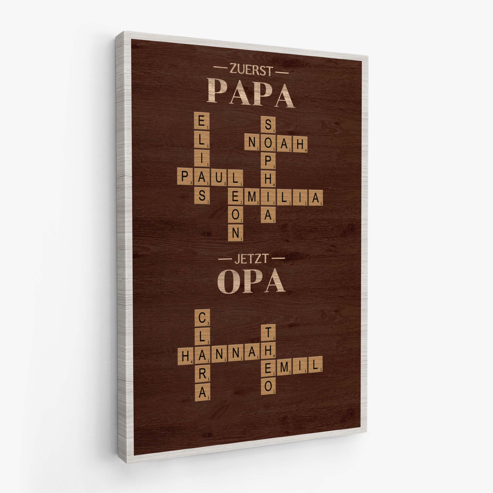 6416CGE1 zuerst papa jetzt opa leinwand kreuzwortratsel personalisiert 6416C6VNB_2