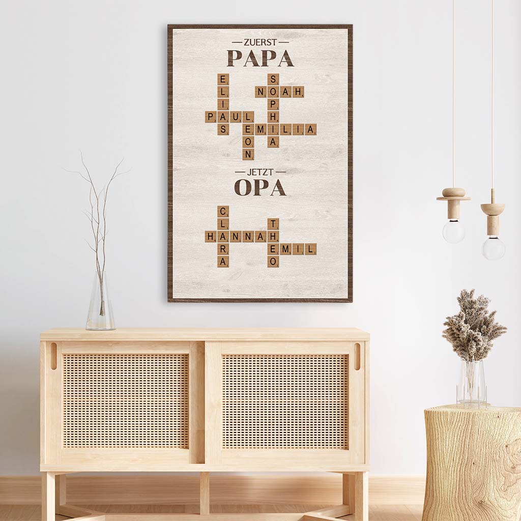 6416CGE1 zuerst papa jetzt opa leinwand kreuzwortratsel personalisiert 6416C6VNB_3