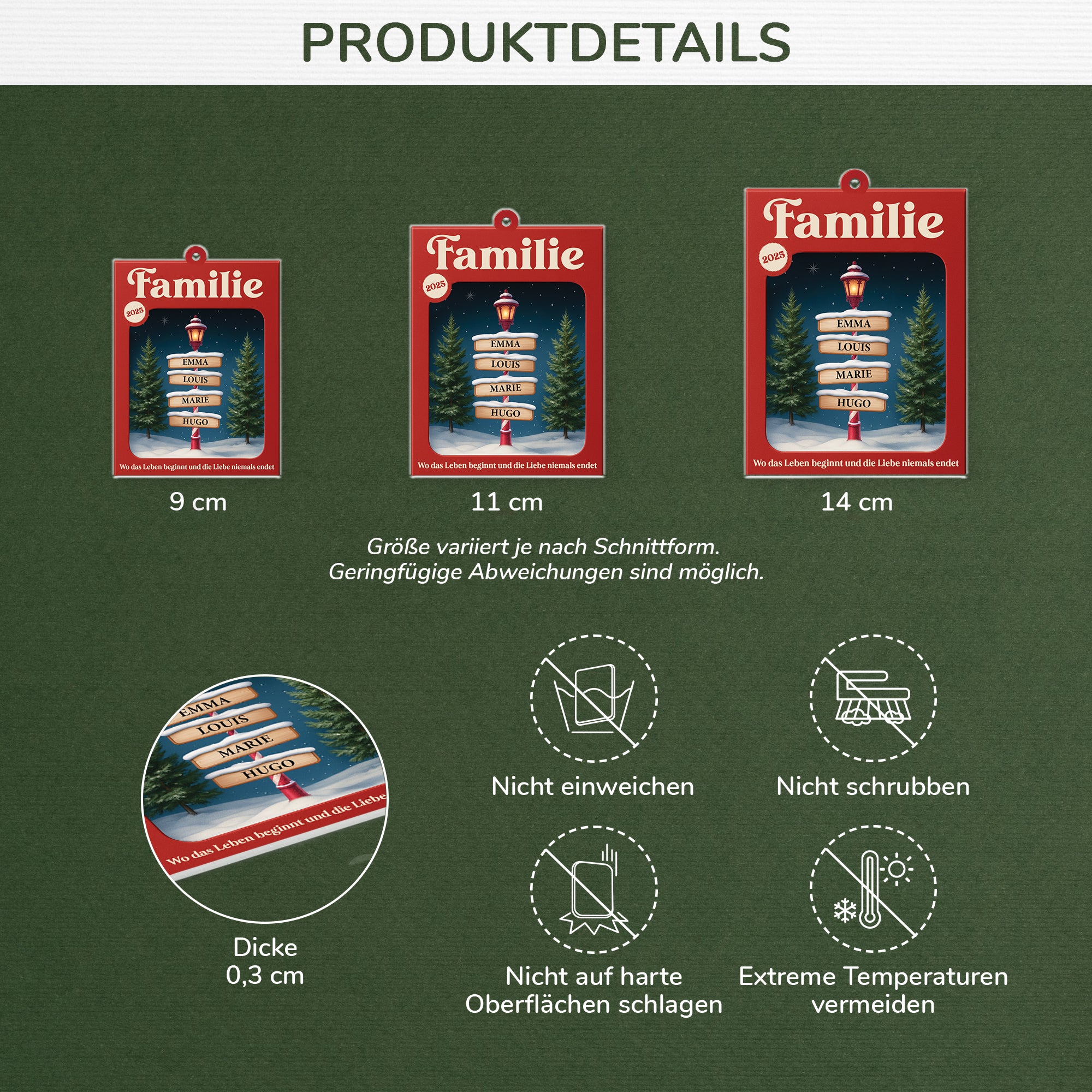 6422OGE3 3d druck effekt familie wo leben beginnt und liebe niemals endet personalisierte acryl ornamente_ 6422O6VZI