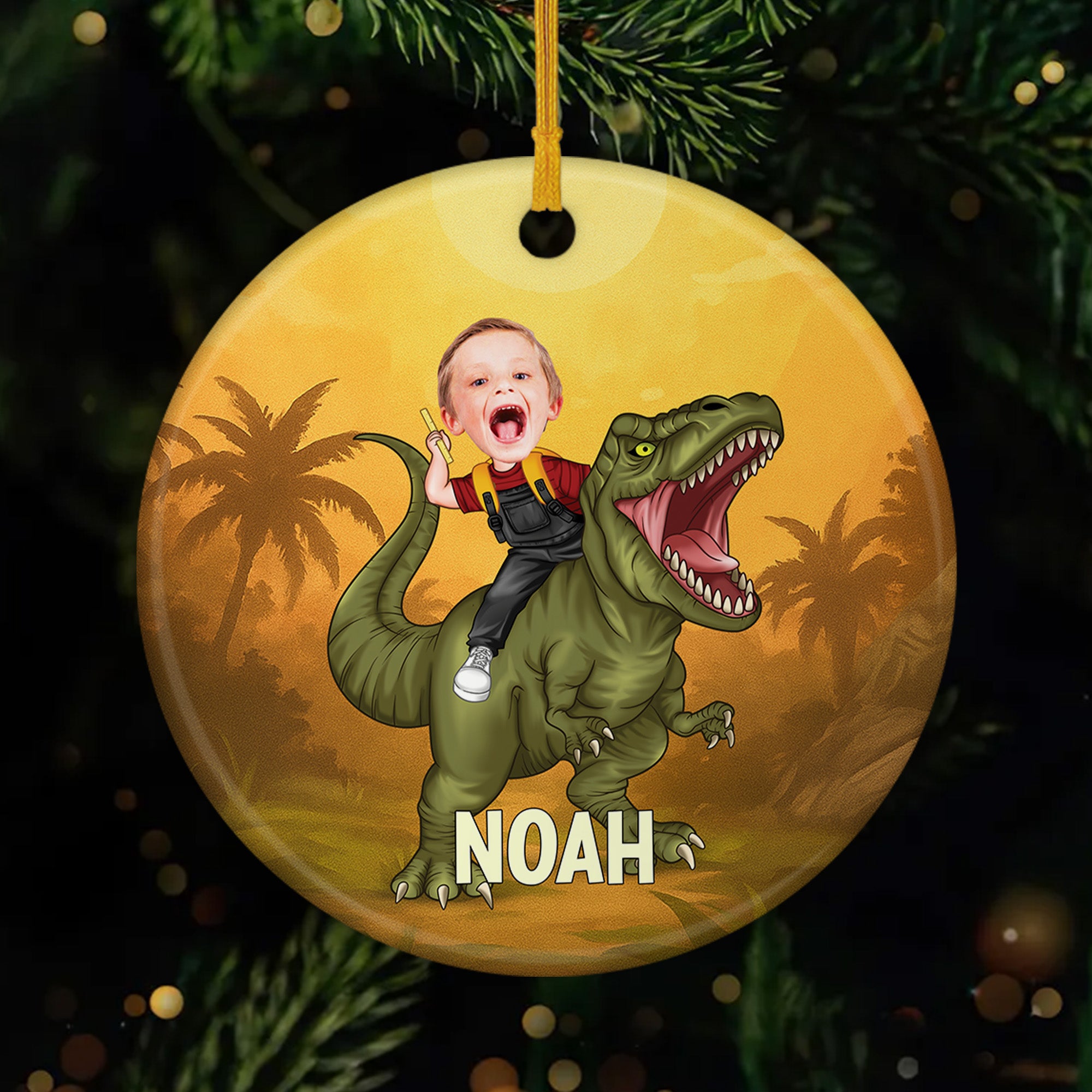 6425OGE1 kind mit dino personalisierte keramik ornamente_ tochter sohn mit gesicht 6425O6ZNK_eea1af06 2852 4bcf b012 b90bbeb18159