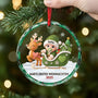 6426OGE2 3d druck effekt babys erstes weihnachten glas weihnachtsschmuck_ personalisiert zur geburt rentierschlitten 6426O8V5K