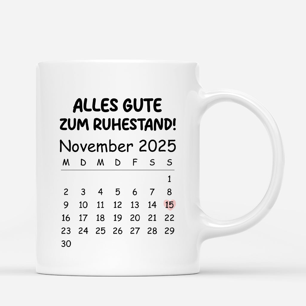 6428MGE3 welcher tag ist heute egal ich bin im ruhestand personalisierte tasse rente kalender 6428M3TNA