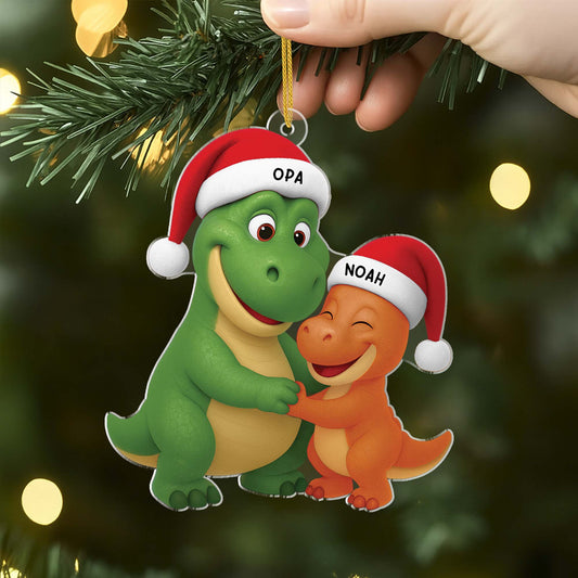 6453OGE2 3d druck effekt dinosaurier acryl weihnachtsschmuck personalisiert oma opa 6453O8V5A