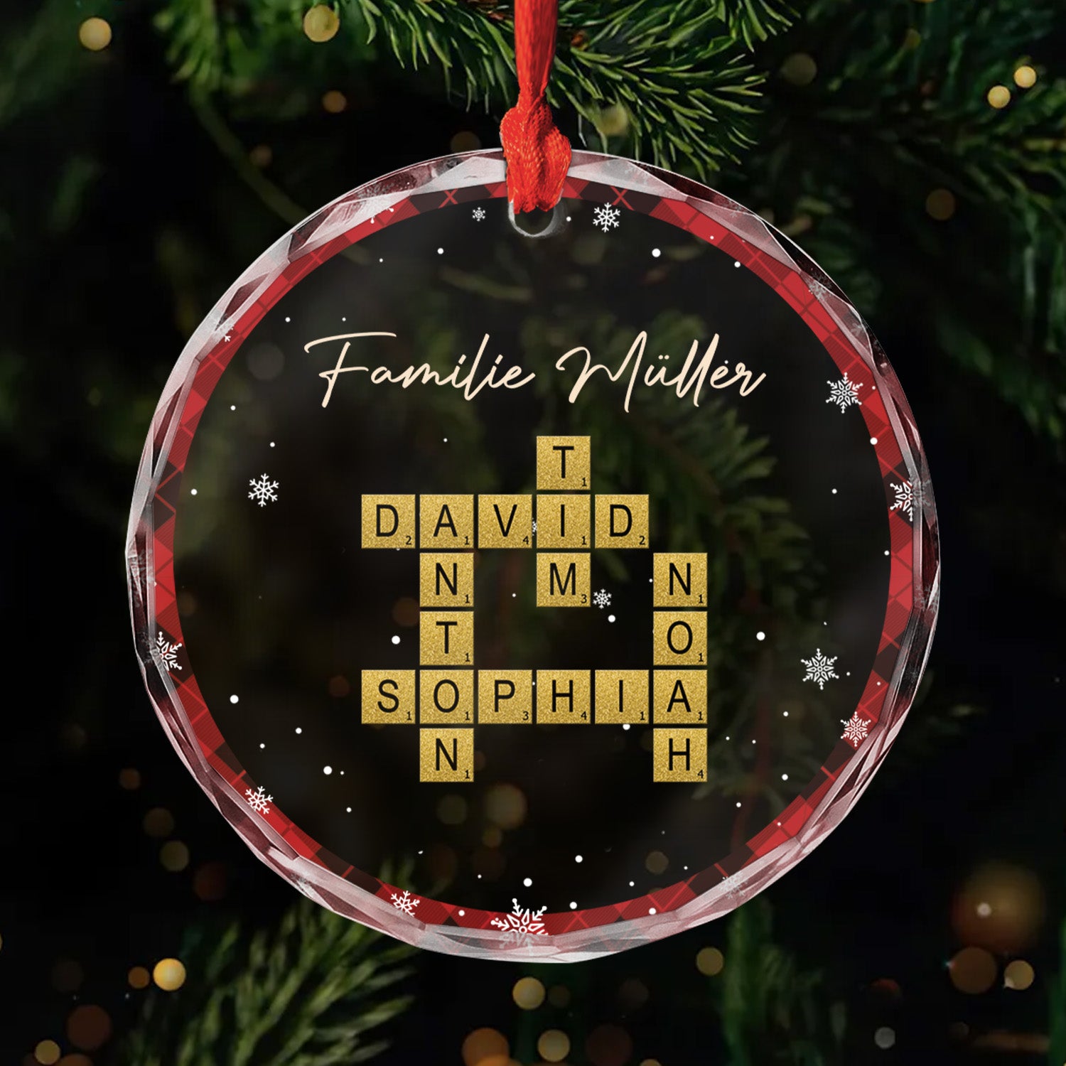 6465OGE1 die familie glas weihnachtsschmuck kreuzwortratsel personalisiert_ 6465O6L5I