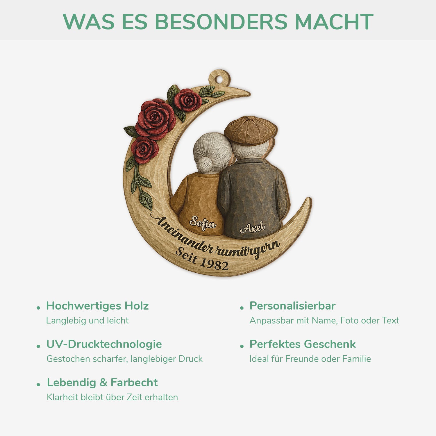 6466OGE4 rumargern und immer noch zusammen personalisierte 1 schicht holz ornamente paar weihnachten 6466O6V5G