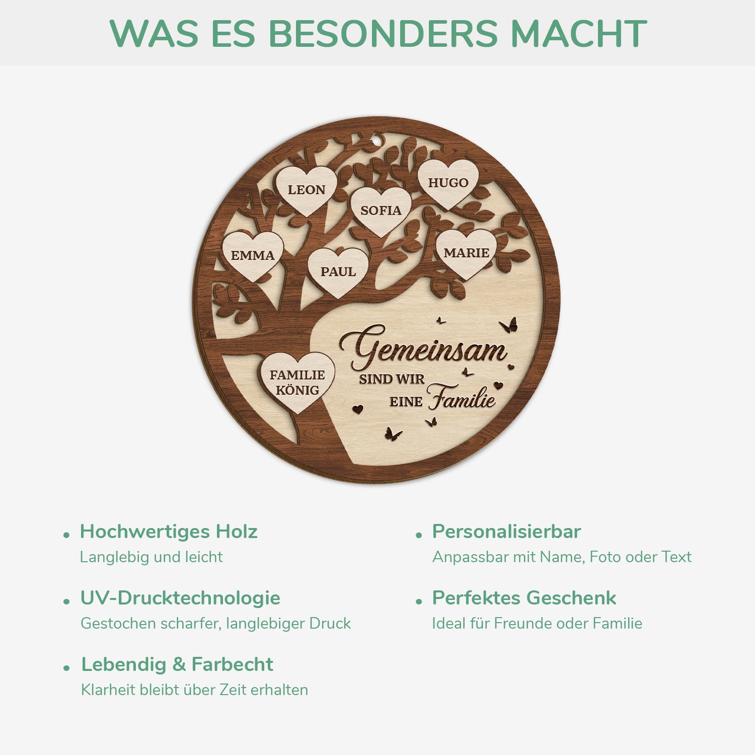 6469OGE4 familie wo das leben beginnt die liebe niemals endet personalisierte 2 schicht holz ornamente weihnachten 6469O3ZMI