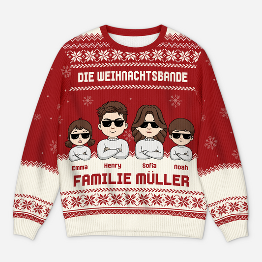 6488WGE1 weihnachts crew weihnachtspullover familie personalisiert_ 6488W8YMI