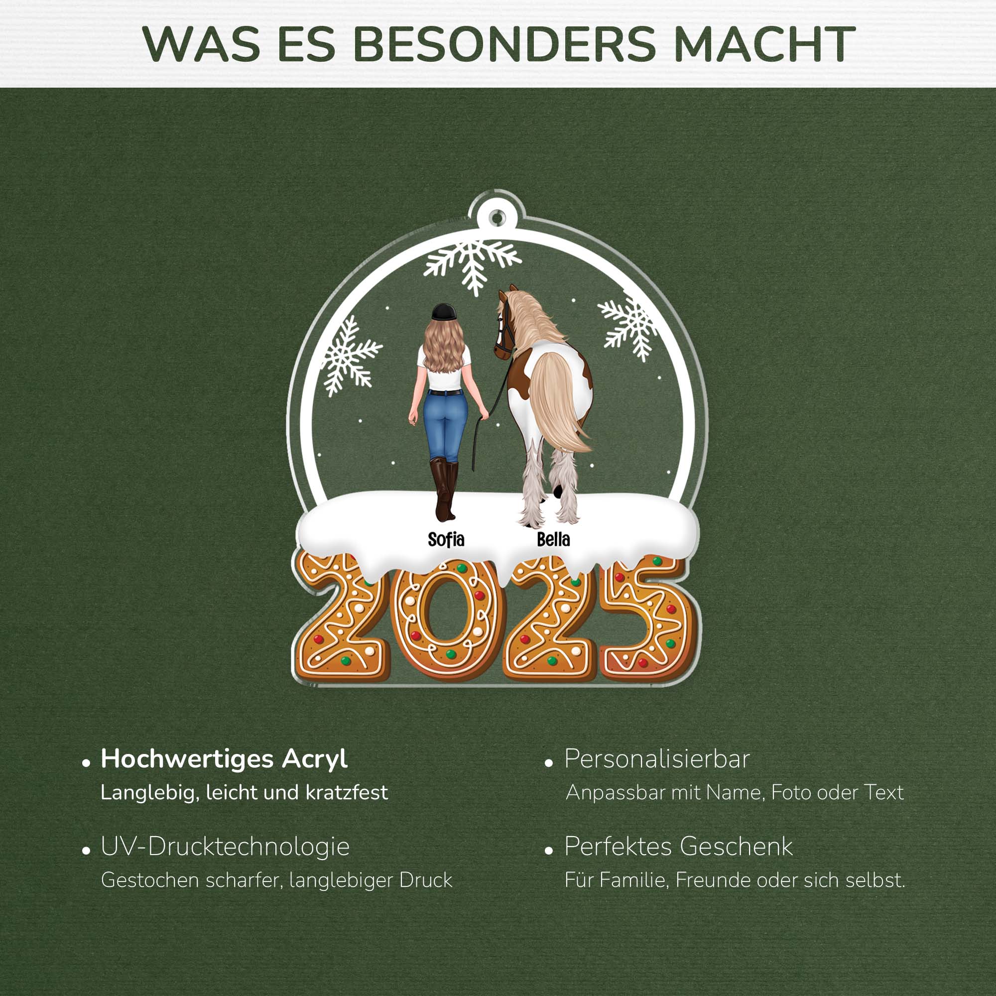 6490OGE4 pferd weihnachten acryl weihnachtsschmuck personalisiert_ 6490O3L0U