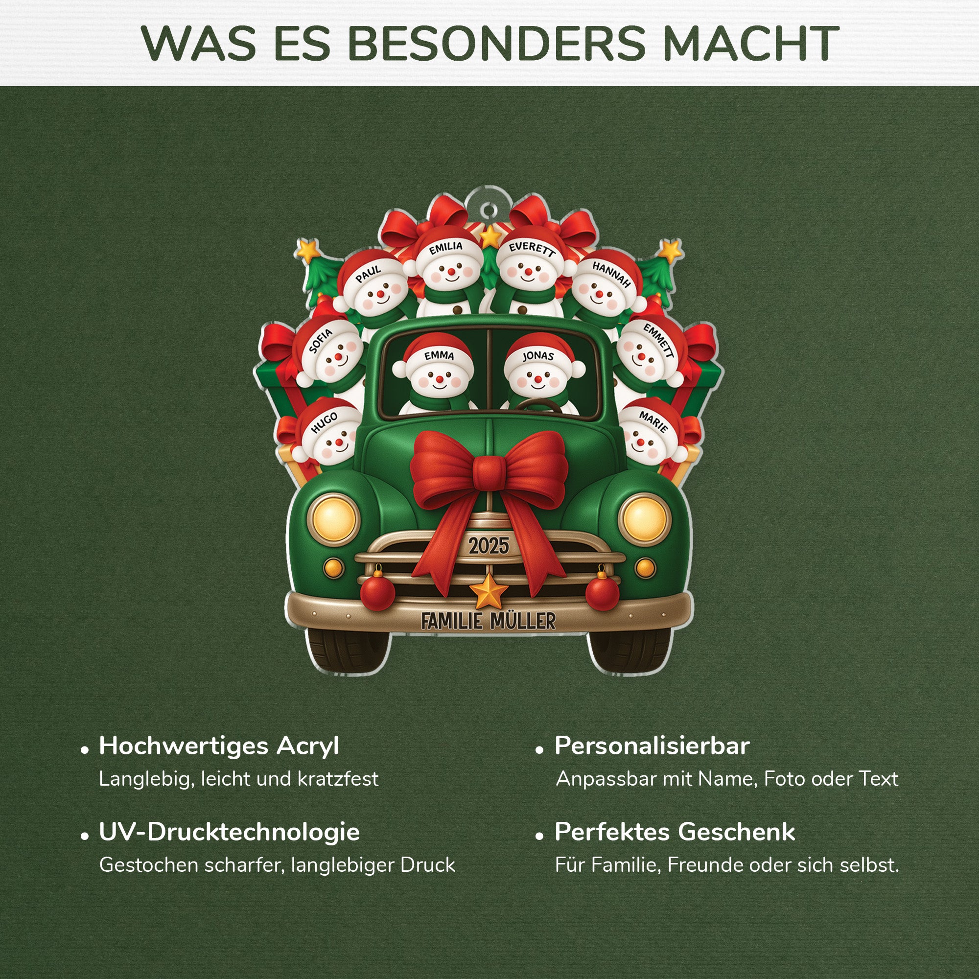 6492OGE4 familie im auto weihnachtsschmuck personalisiert_ 6492O8PMI