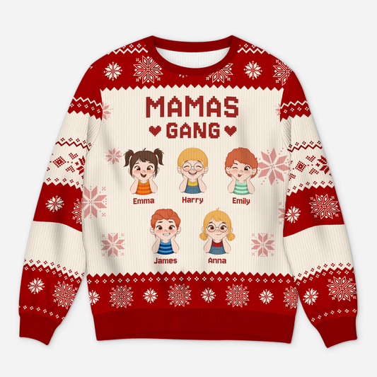 6498WGE1 mamas gang personalisierter weihnachtspullover_ papa mama 6498WKP5A