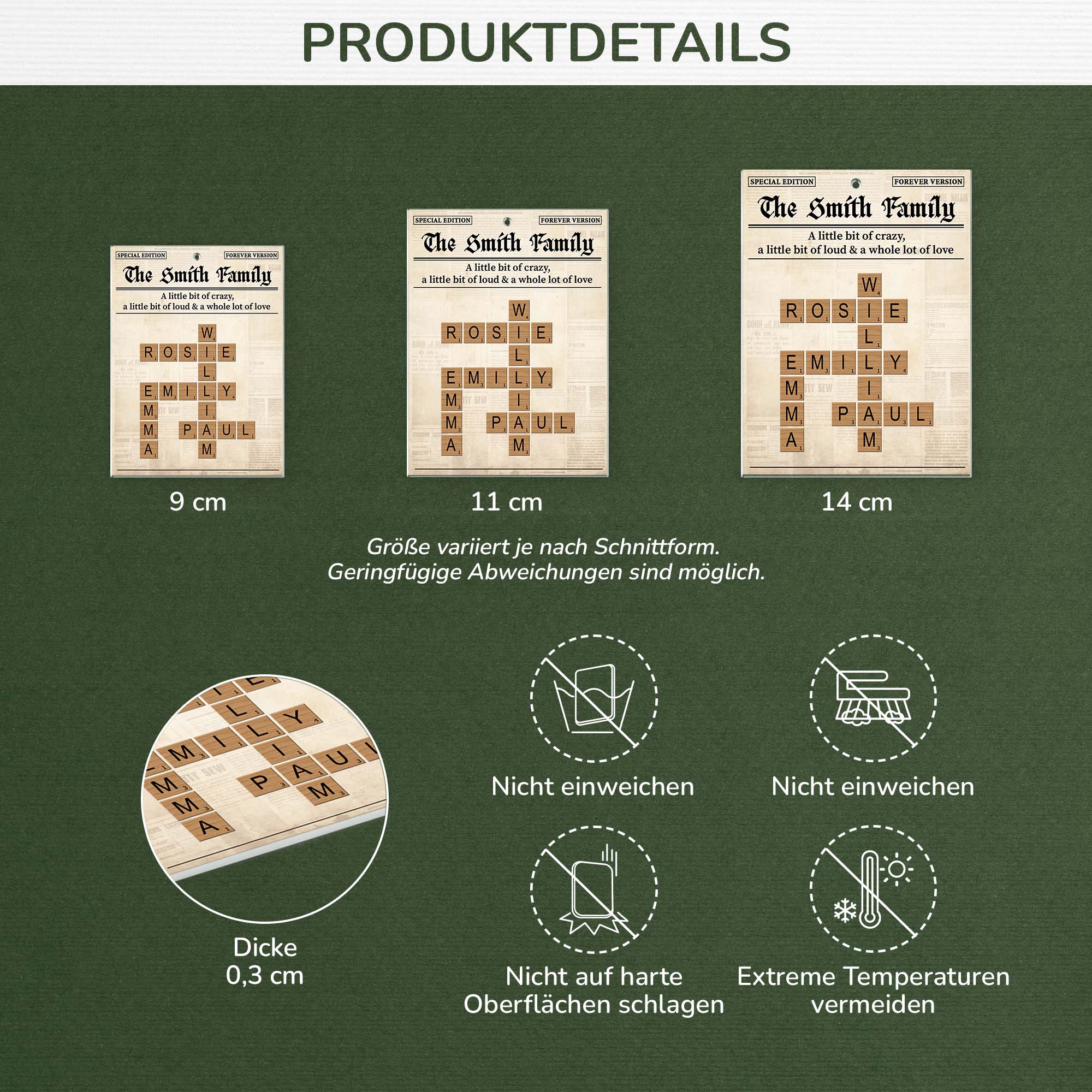 6506OGE1 familie etwas verruckt etwas laut und ganz viel liebe acryl weihnachtsschmuck kreuzwortratsel personalisiert_ 6506O3LWI_3_0b1609aa da74 433f ba01 b8613932453f